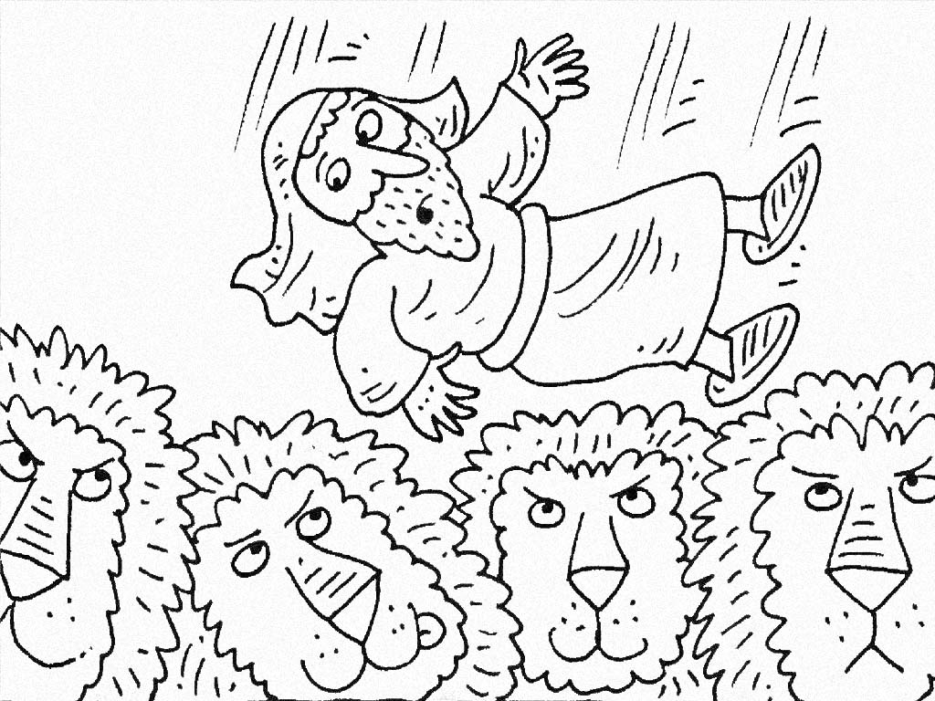 Overnight with the Lions coloring page