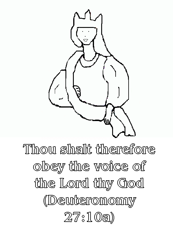 Deuteronomy 1027a Coloring Page Lorain County FreeNet