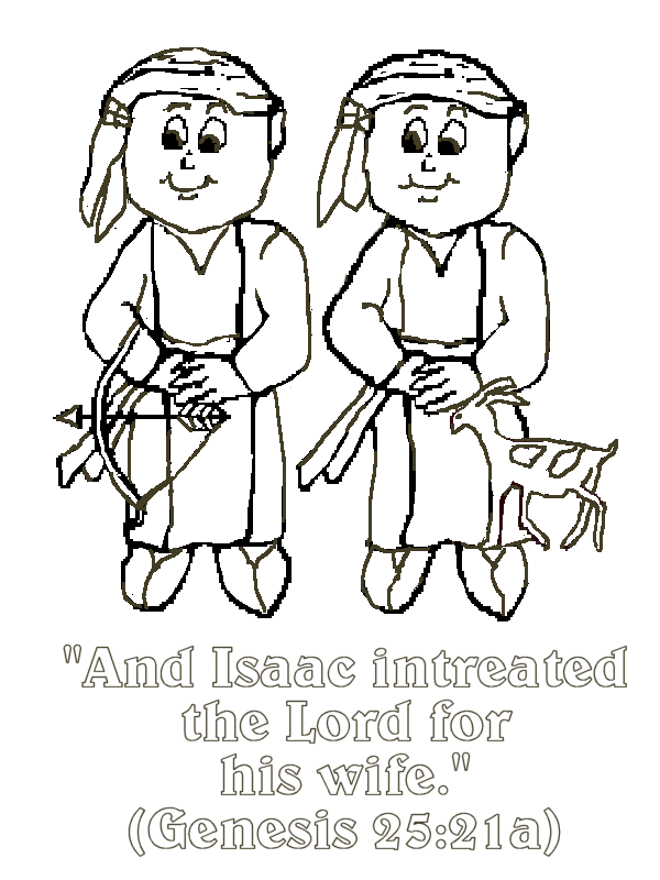 jacob and esau free coloring pages - photo #28