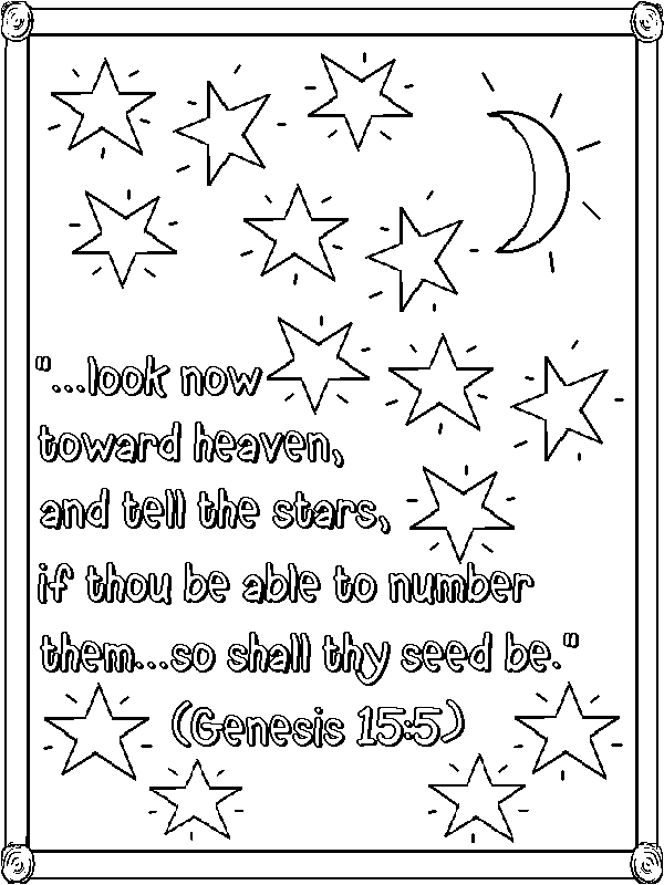 Abraham Colouring Page