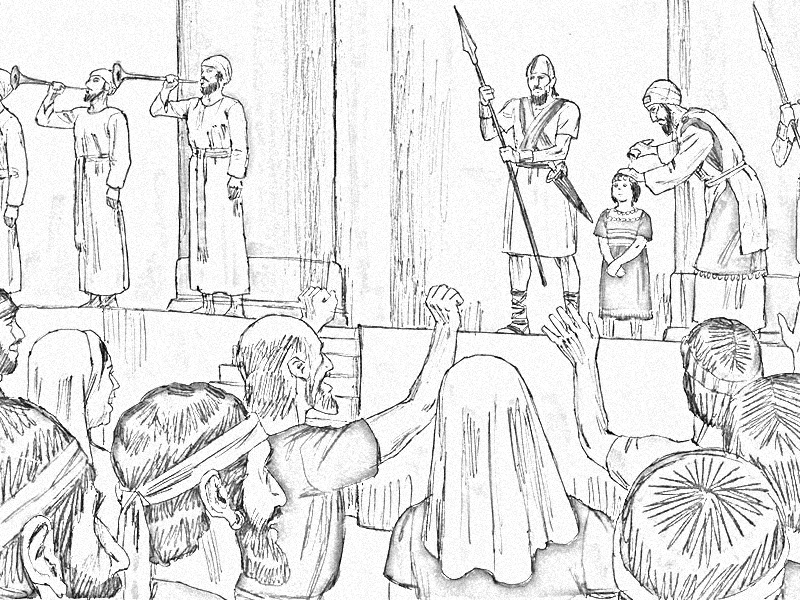Joash The Child Who Was A King Coloring Page