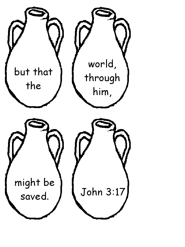 John 3 verse 17 Memory Activity Page 2