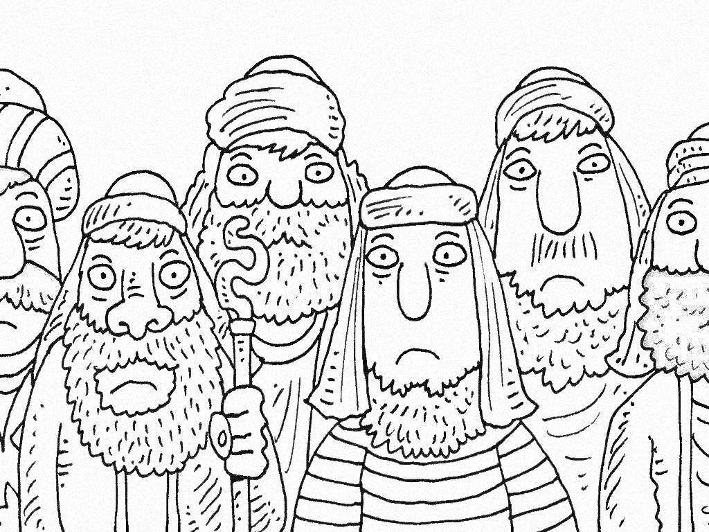 Not one of the wise men of Pharaoh knew what his dreams meant Coloring Page