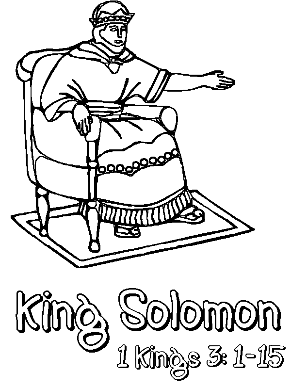 david and solomon coloring pages - photo #9