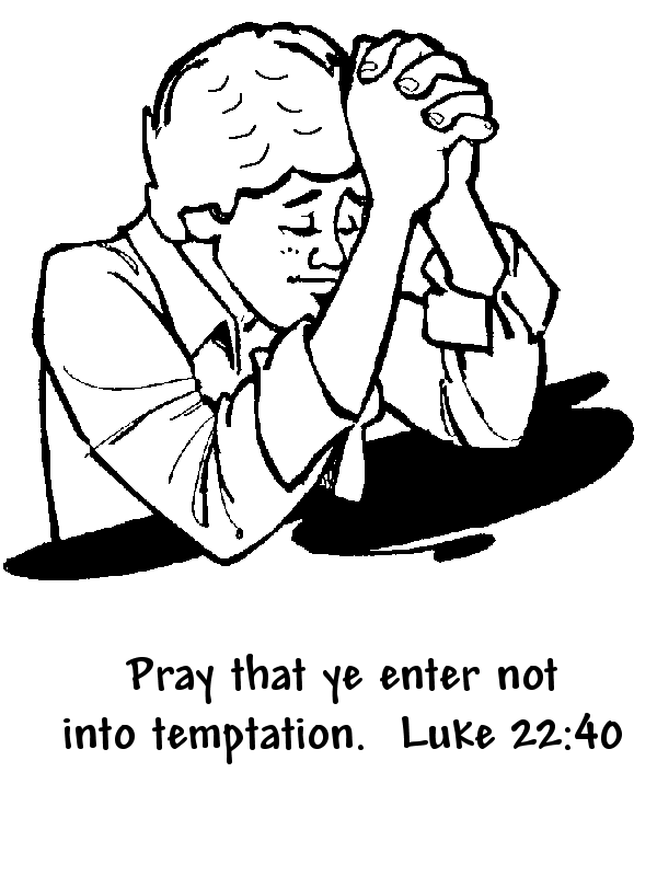 Prayer Coloring Page