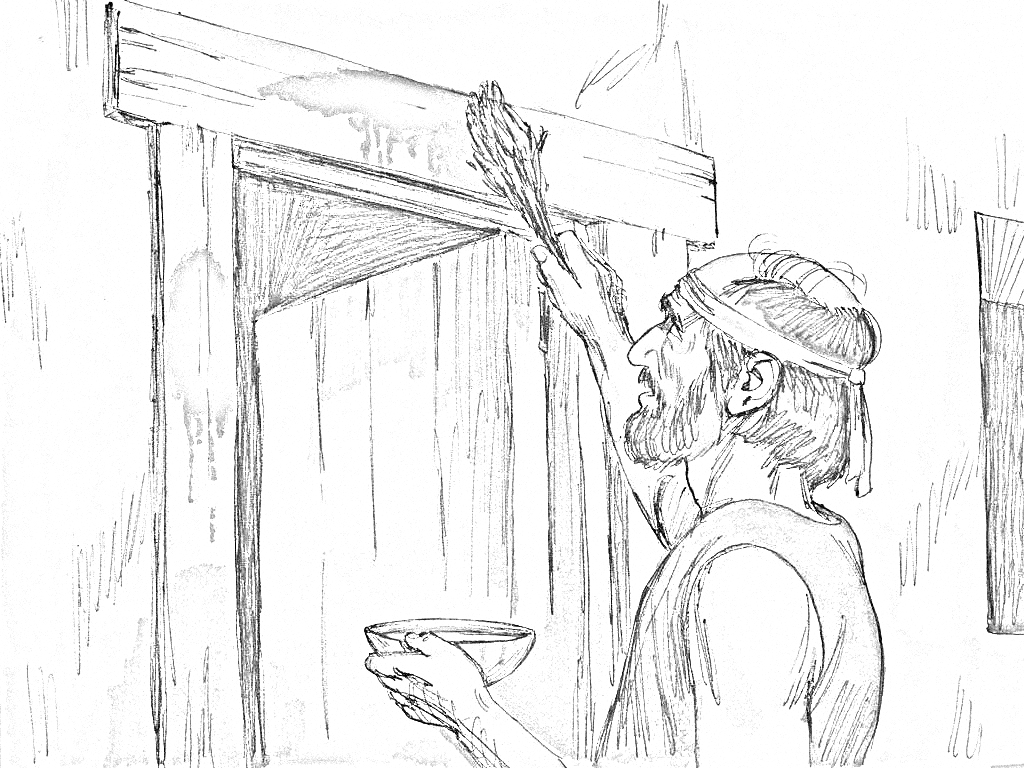 moses passover coloring pages
