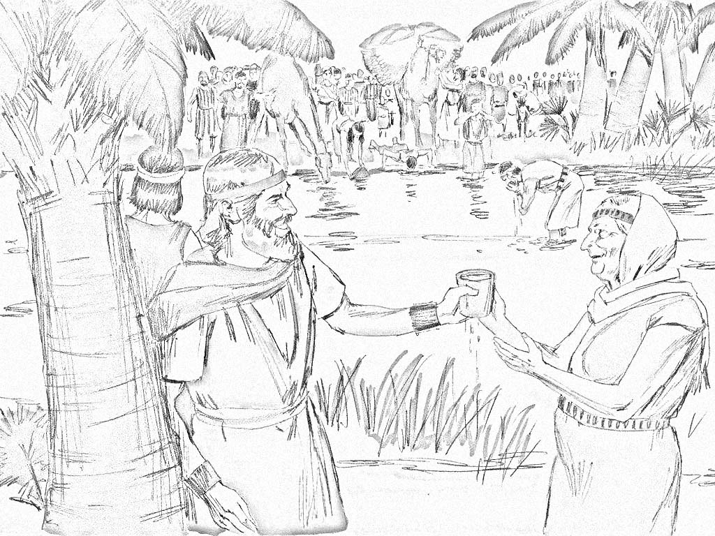 Sweet Living Waters coloring page