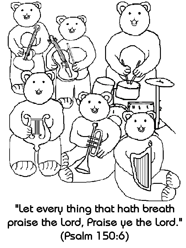 Psalm 150 6 Coloring Page Lorain County Free Net Children s Chapel