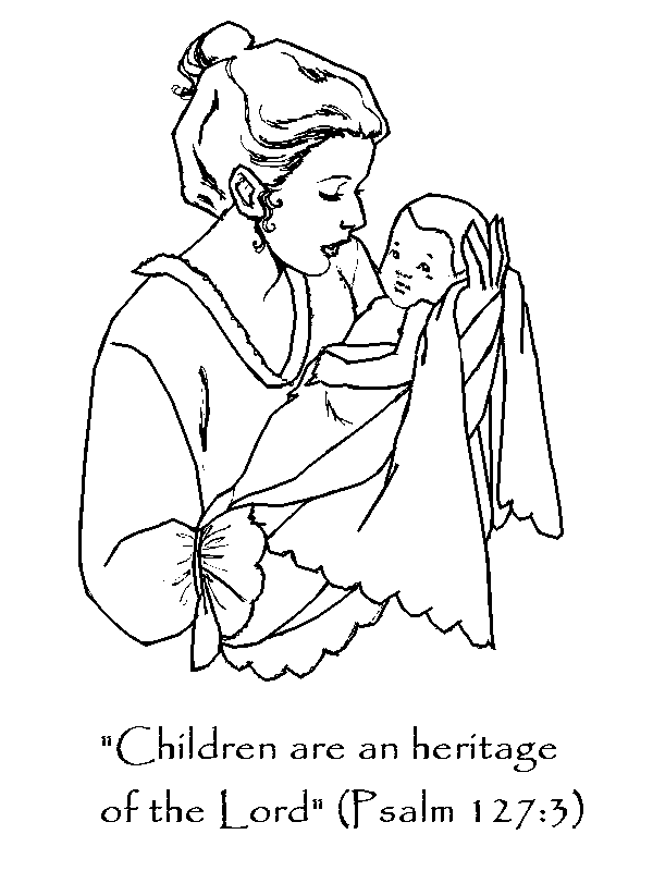 Children Are A Heritage Coloring Page