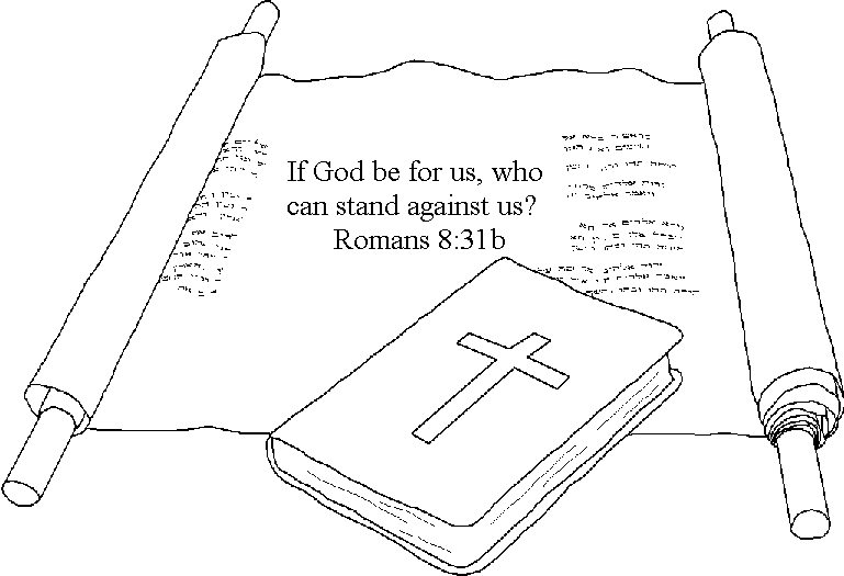 Romans 8 31b Coloring Page