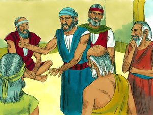 Moses and Aaron assembled the leaders of the people