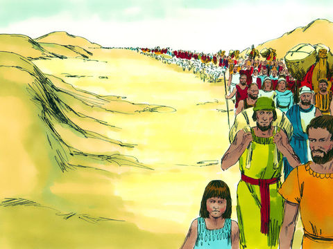 The children of Israel had never before walked that far in their lives