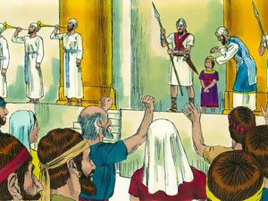 Jehoida introduced Joash as the King of Judah