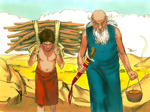 They started on their journey toward the place God had told Abraham to
go