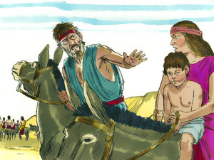 Jacob looked into the distance and could see Esau coming toward him with his 400
men