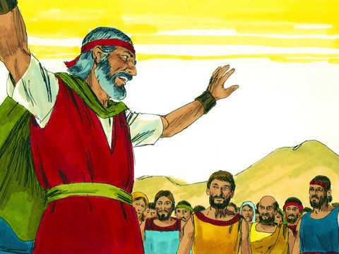 Moses and Aaron gathered all the people
