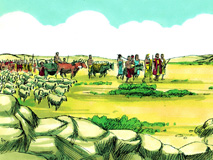Abraham journeys again - Free Bible Images
