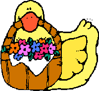 Duck with basket
