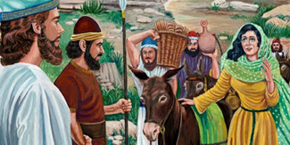 Abigail brought food to David and his men
