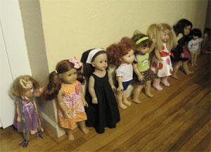 doll lineup